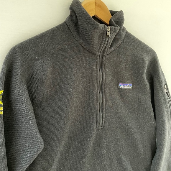 Patagonia Women 1/4 Zip Better Sweater Jacket Soft Cotton Size M Company Logo - Picture 3 of 11